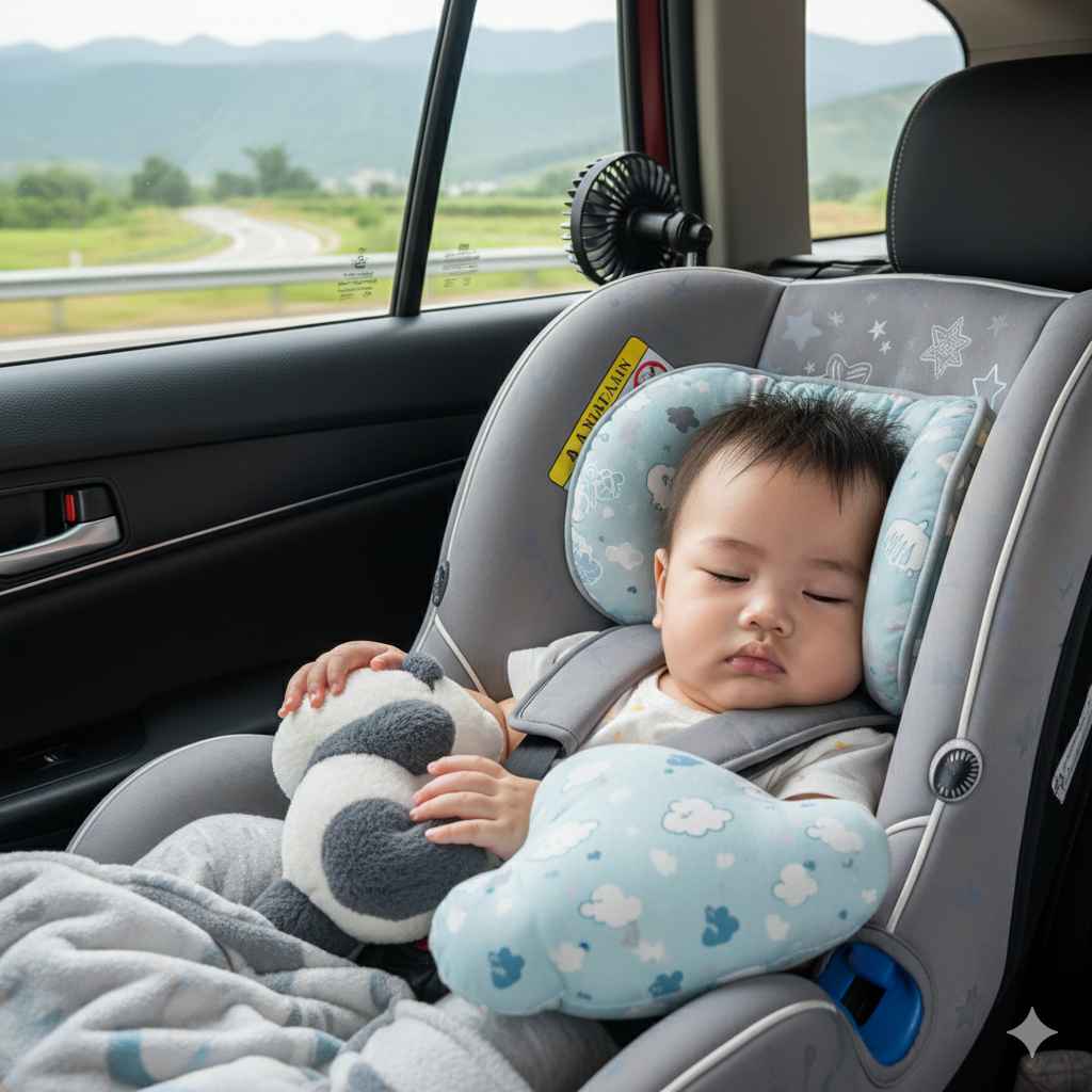 Bé quen với chuyến đi dài hơn 15–20 phút.