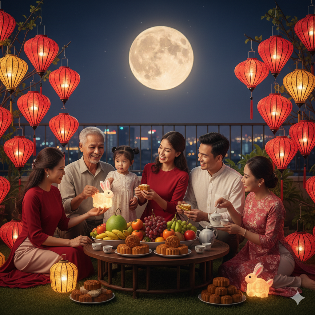 Thời gian bên gia đình – món quà vô giá của Trung thu.