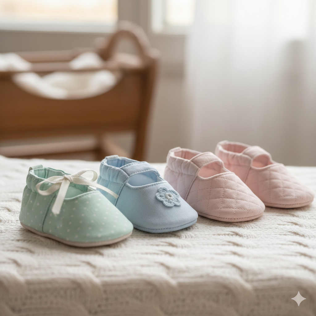 Giày cotton – nhẹ, thoáng khí, phù hợp trong nhà