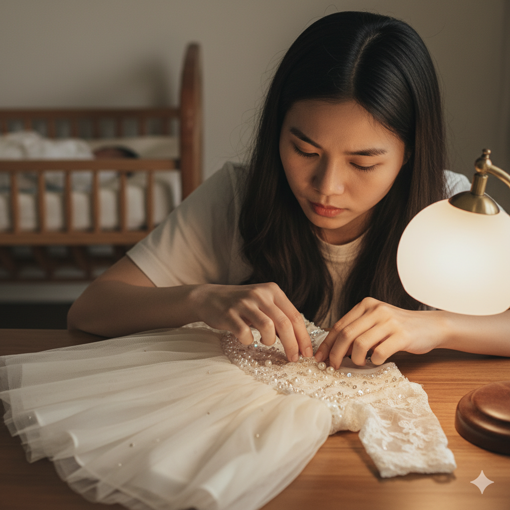“Tránh phụ kiện nhỏ dễ rơi hoặc gây nguy hiểm.”