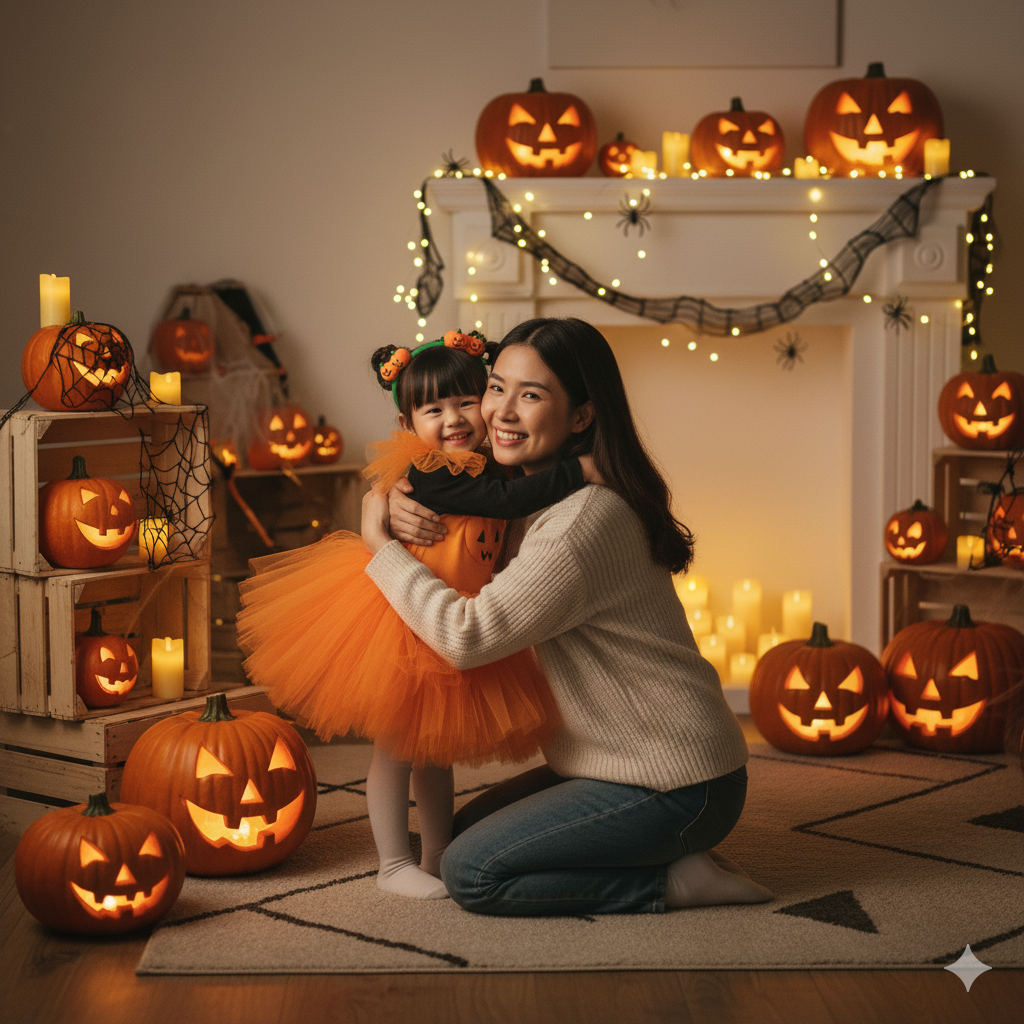 Halloween – dịp để mẹ và con cùng sáng tạo, cùng yêu thương.