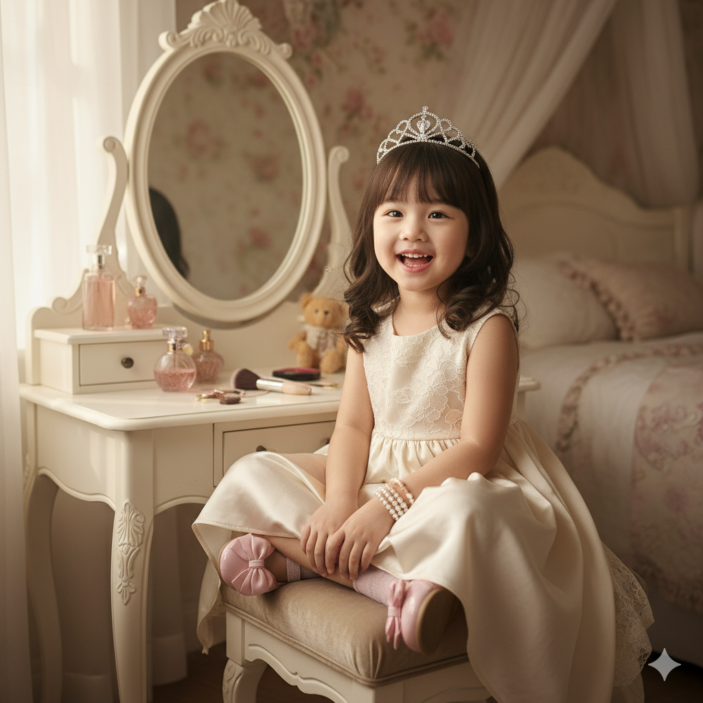 Phụ kiện nhỏ xinh giúp bé thêm lộng lẫy.