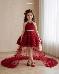 Đầm Công Chúa Ruby Butterfly Đuôi Dài